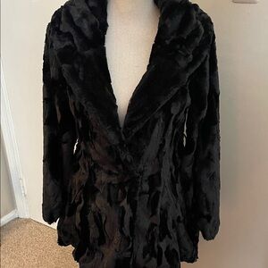 Soma Black Teddy Jacket feels like chinchilla